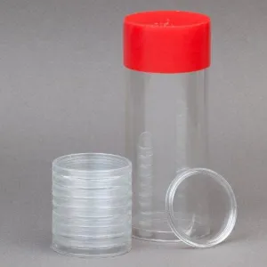 1 Airtite Coin Holder Storage Container & 10 Direct Fit A-19 Air-Tite Coin Holder Capsules For Penney Cents