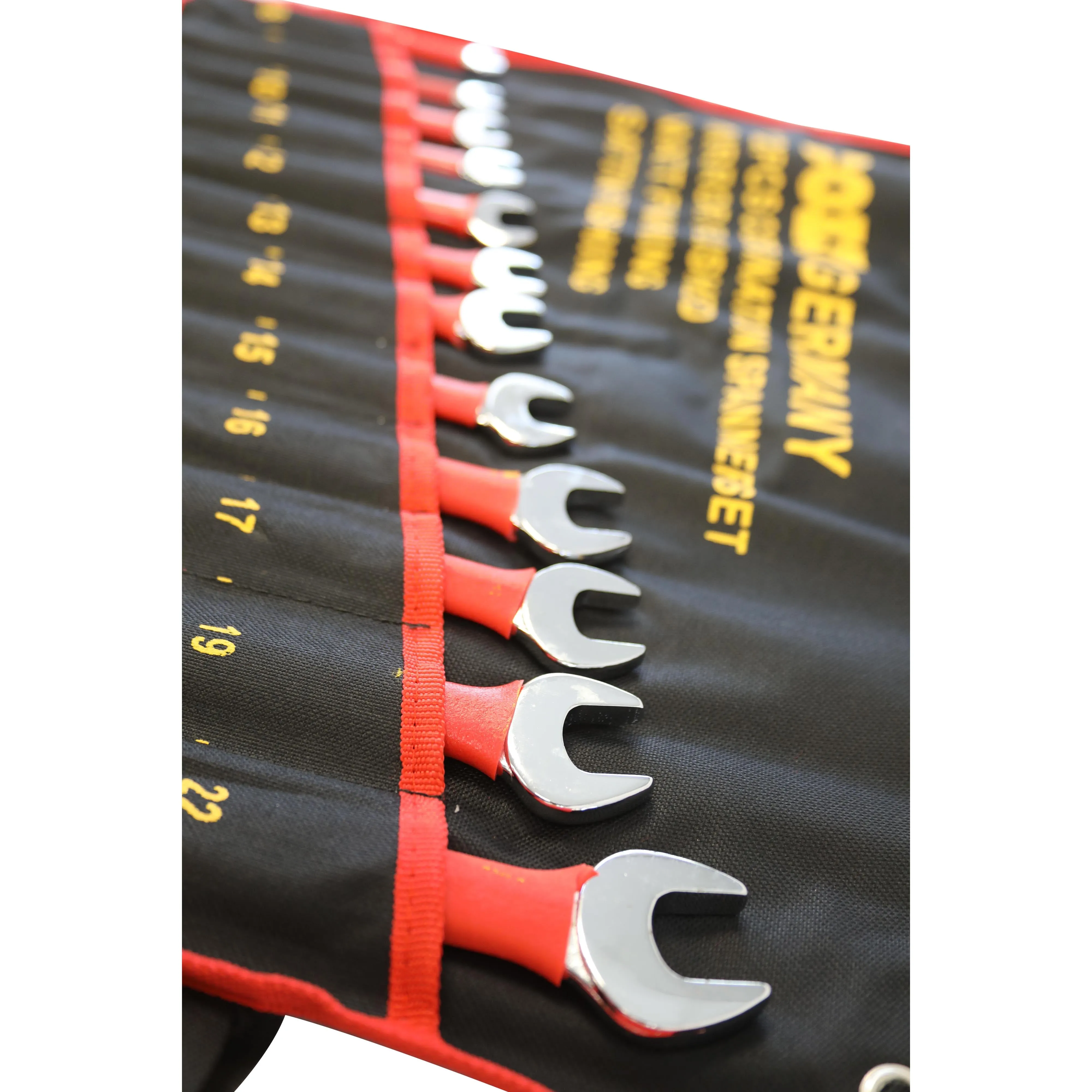 12 Piece Combination Spanner Set with Rubber Handles