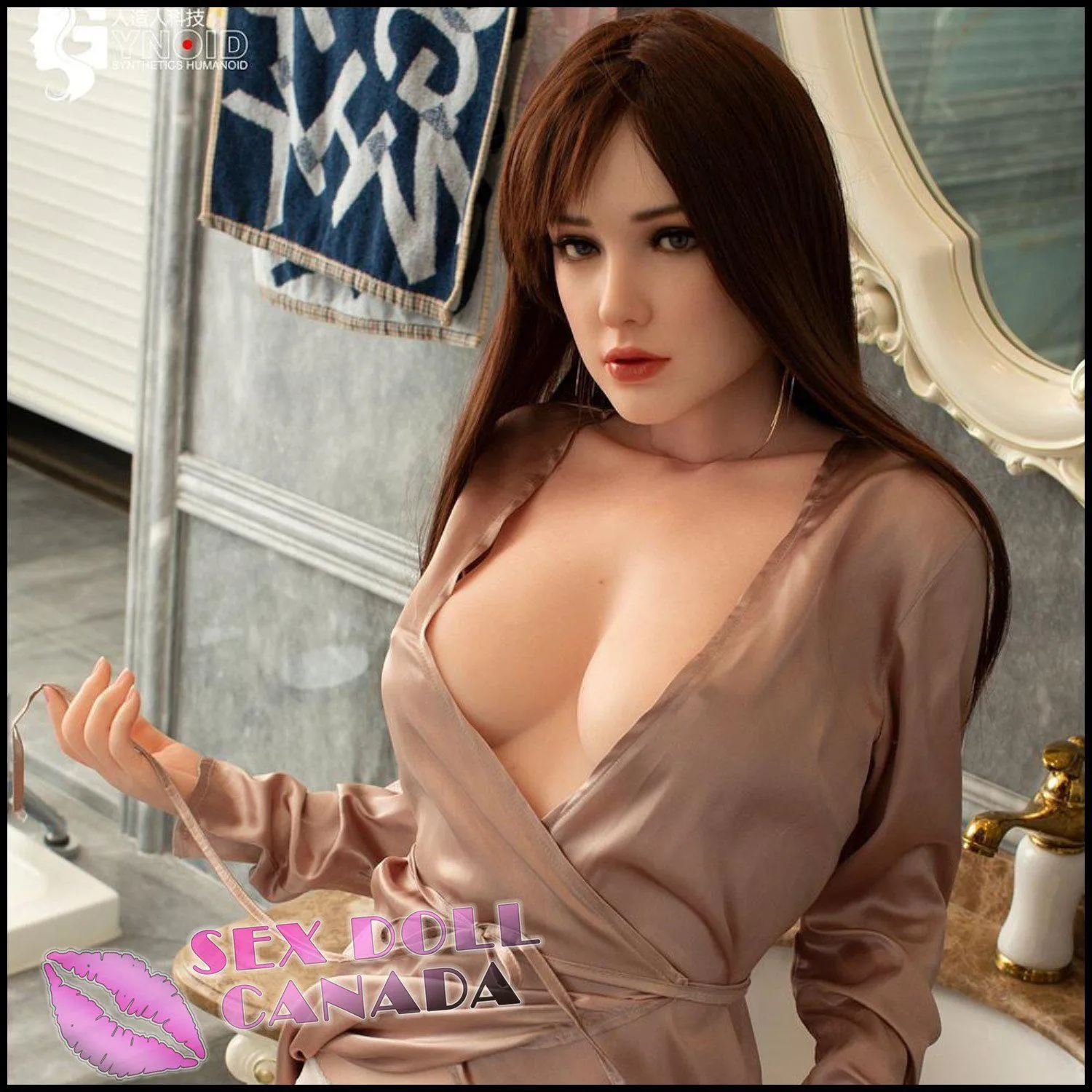 162 (5'4") G-Cup Laura Model 11 - Full Silicone - Gynoid Tech