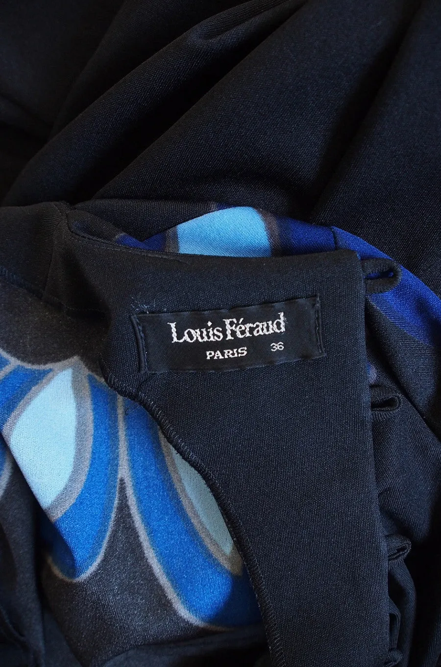 1970s Louis Feraud Maxi Flower Dress