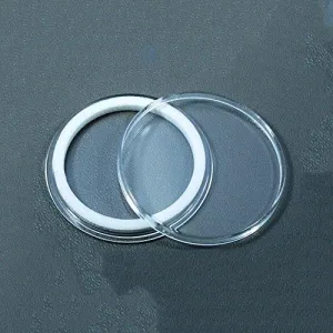 (20) Air-Tite 40Mm White Ring Coin Holder Capsules For American Silver Eagles & 1Oz China Silver Panda Sterling