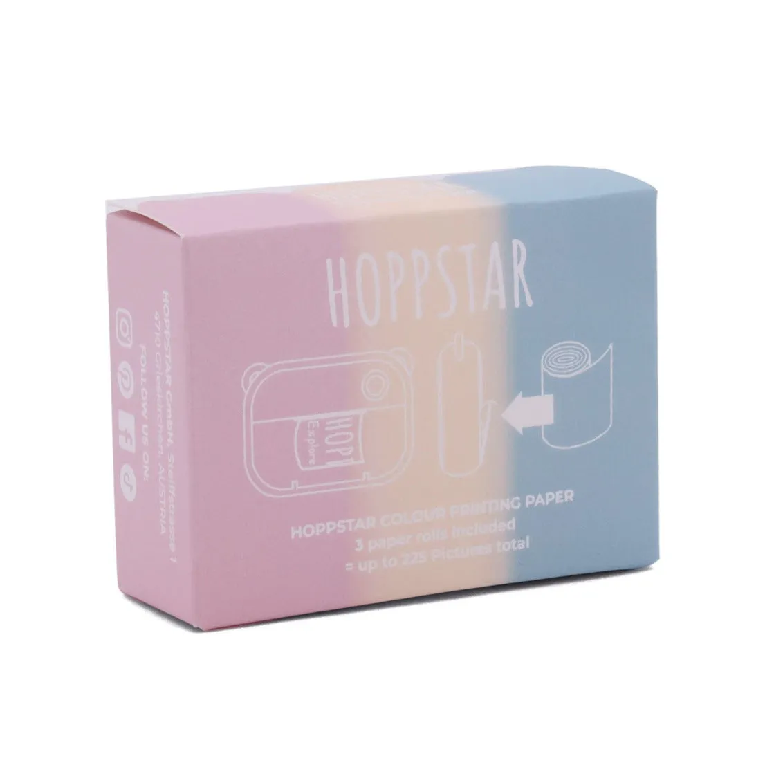 3pk Pastel Printing Paper Refill for Artist Digital Camera