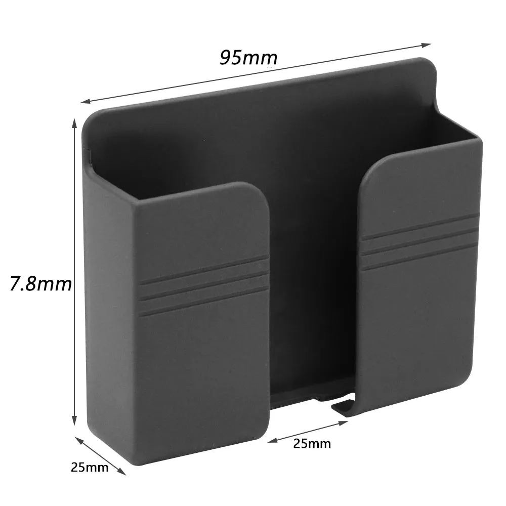 4-Pack Wall Mounted Storage Box Multifunction Holder Organizer TV Remote Control DIY Mobile Phone Plug Charging Holder