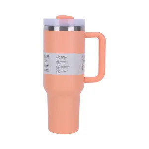40 oz Insulated Tumbler with Straw, Handle & Lid