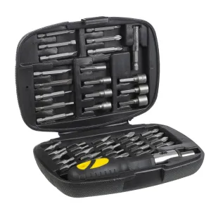 45PC RATCHET SCREWDRIVER MULTI BIT TOOL KIT SET   CASE - RATCHETING HANDLE