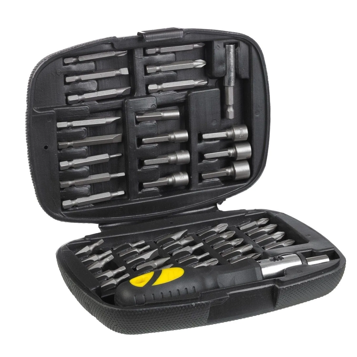 45PC RATCHET SCREWDRIVER MULTI BIT TOOL KIT SET   CASE - RATCHETING HANDLE