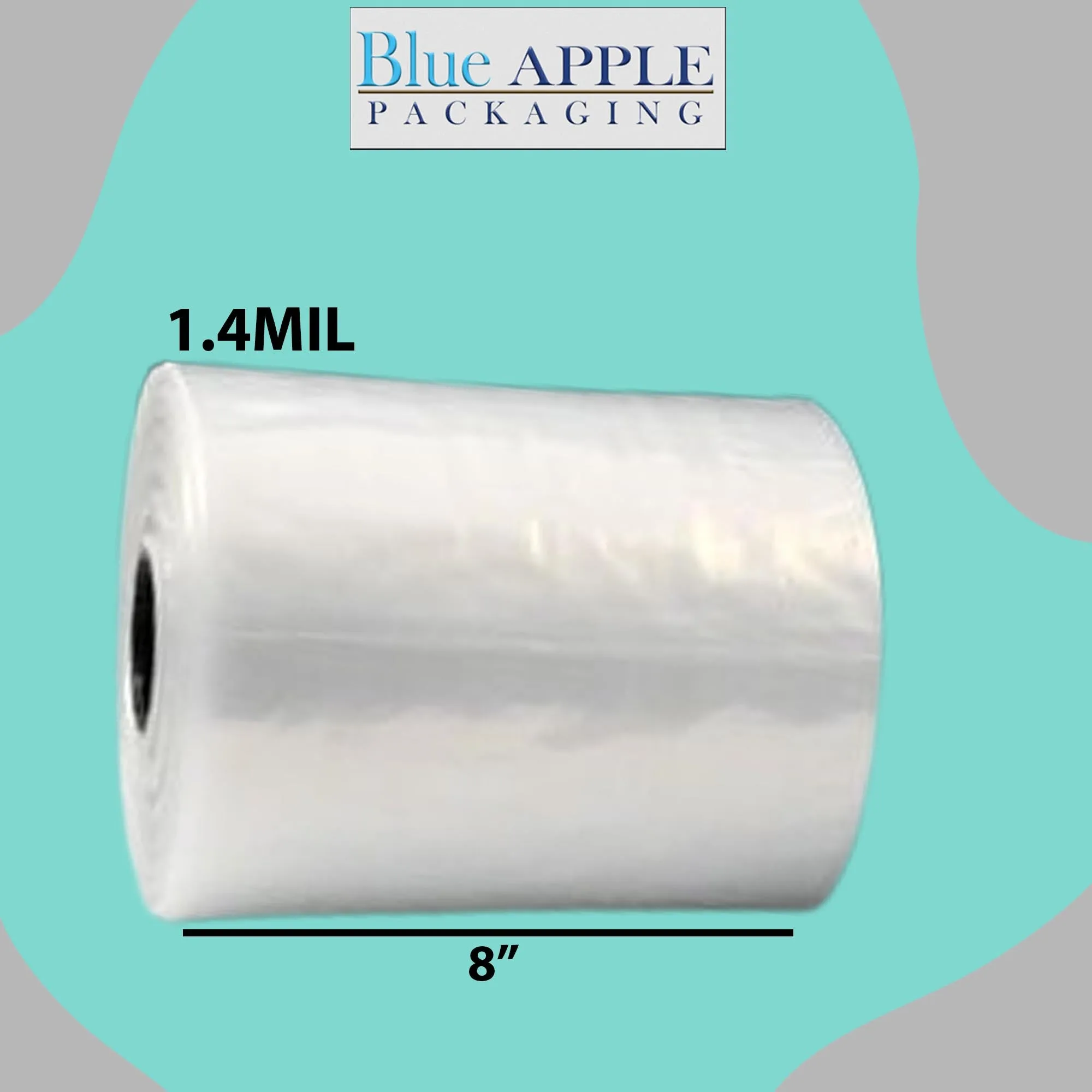 8X12 Inches Kwik-Fill® Pre-Opened Poly Bags on Roll 1.4 Mil AutoBags 1250/RL