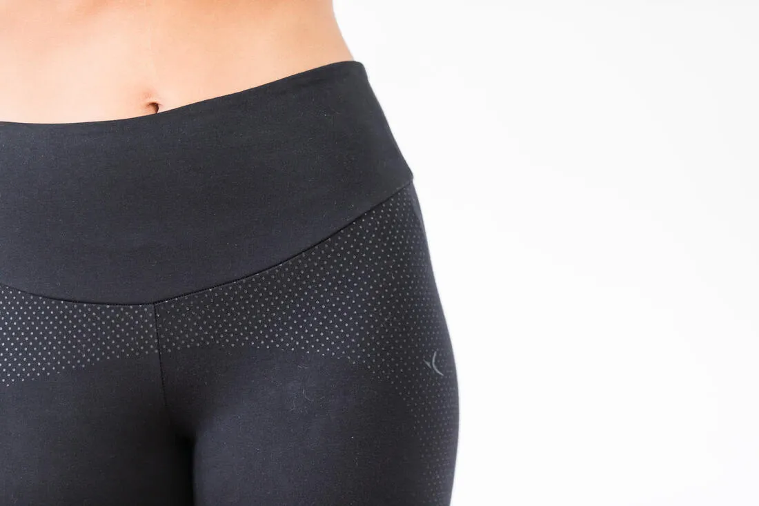 900 Women's Slim-Fit Gym & Pilates 7/8 Leggings - Black