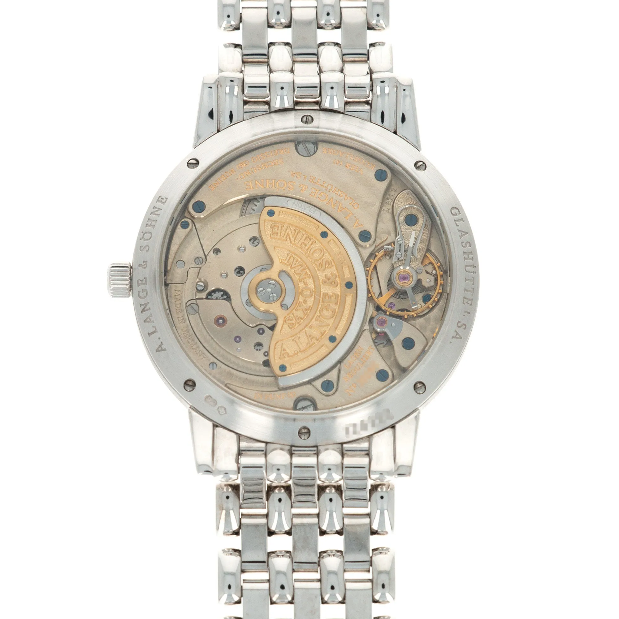 A. Lange & Sohne White Gold Sax-O-Mat Automatic Ref. 351.027