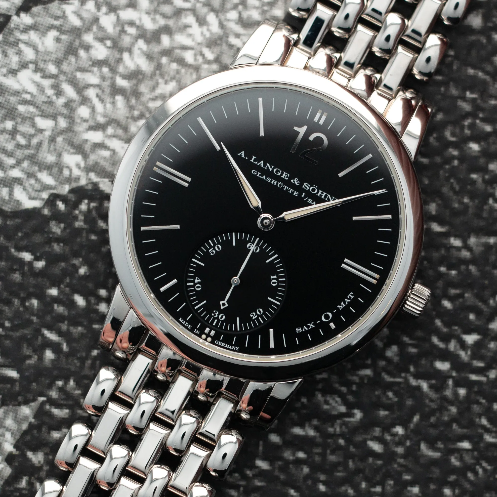 A. Lange & Sohne White Gold Sax-O-Mat Automatic Ref. 351.027