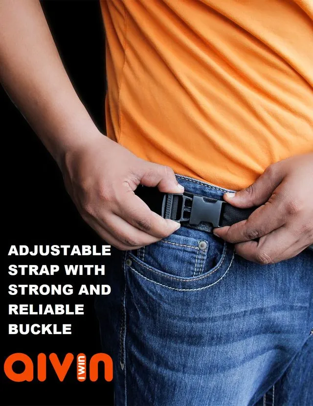 Aivin Hipster Black Unisex Waist Bag Fanny Pack