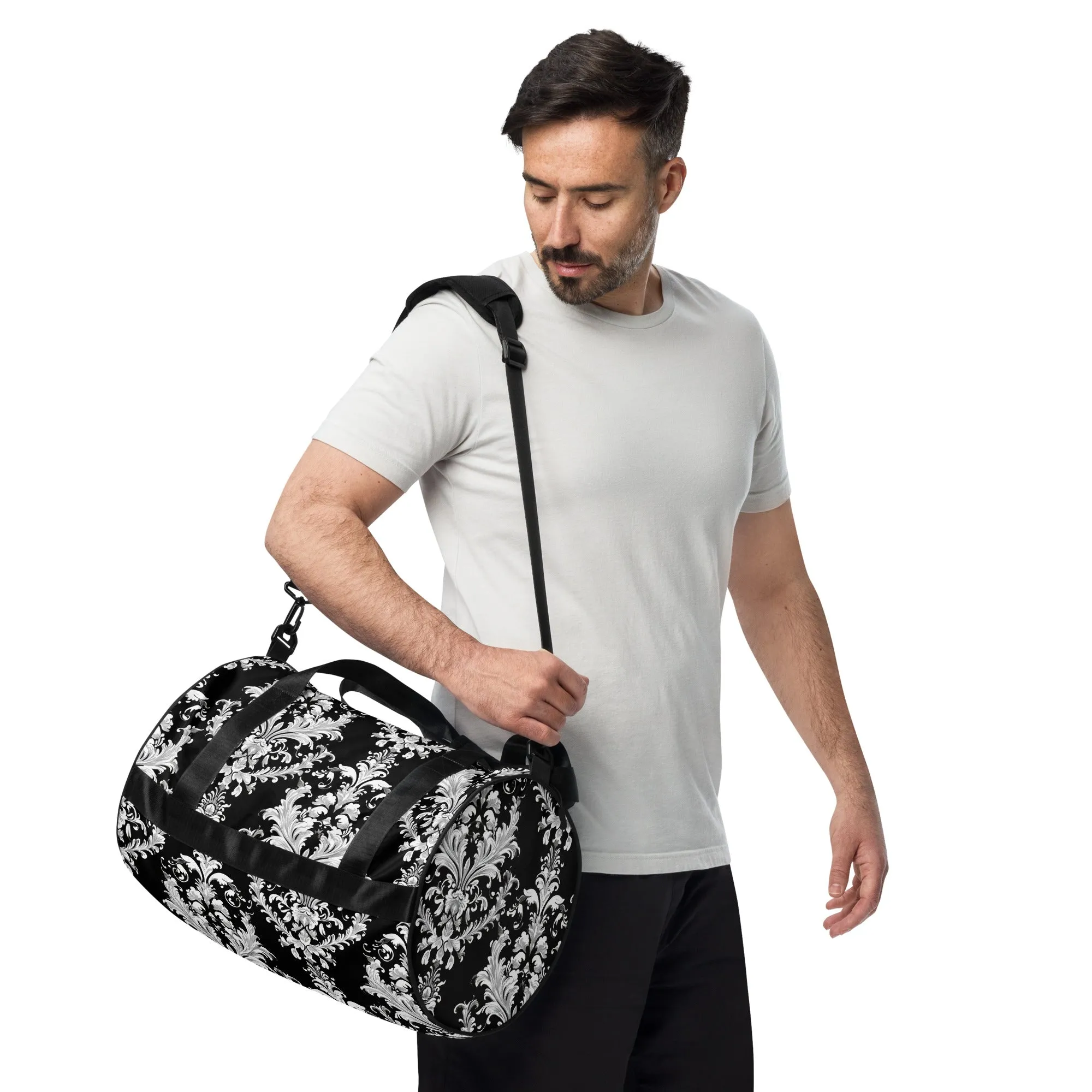 All-over print gym bag. Travel Bag, Gym, Weekend Bag