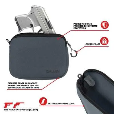Allen Neoprene Pistol Pouch for Full Size Handguns - Charcoal