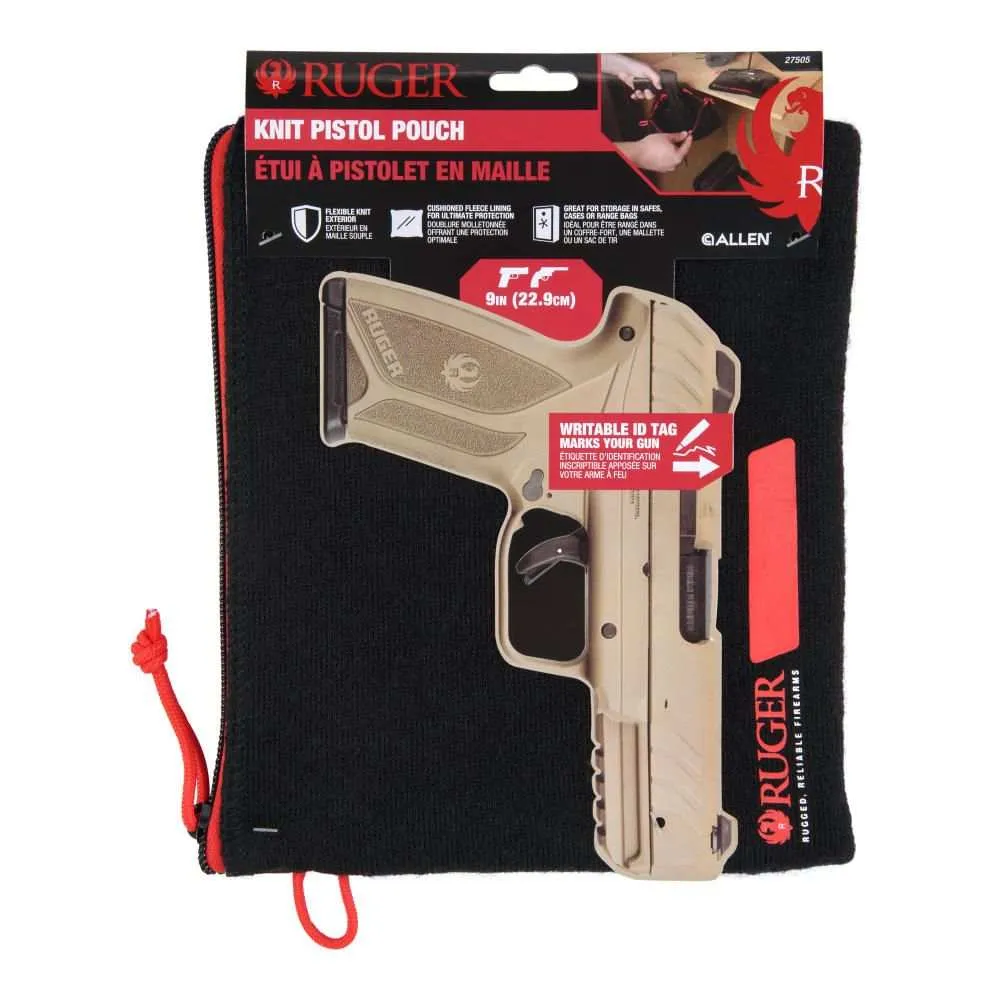 Allen RUGER PISTOL POUCH BLACK, FULL SIZE BY ALLEN