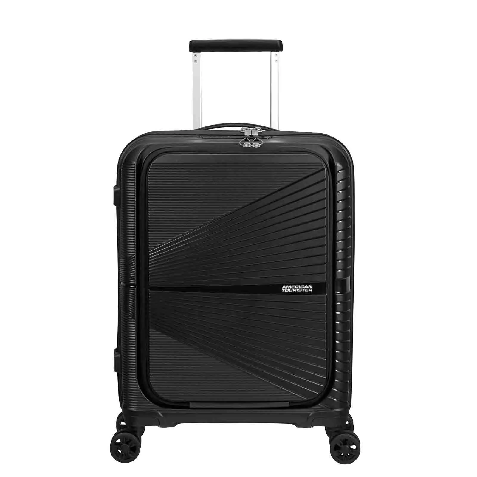 American Tourister Airconic 55cm Suitcase Front Opening Onyx Black