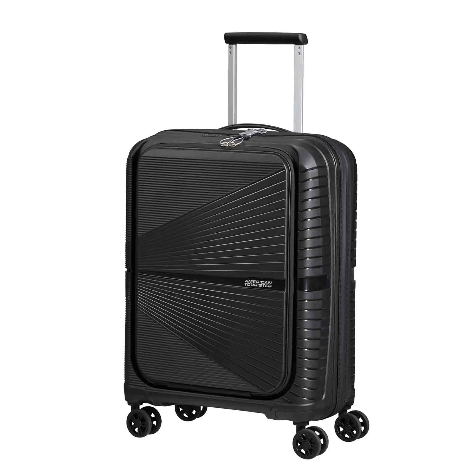 American Tourister Airconic 55cm Suitcase Front Opening Onyx Black