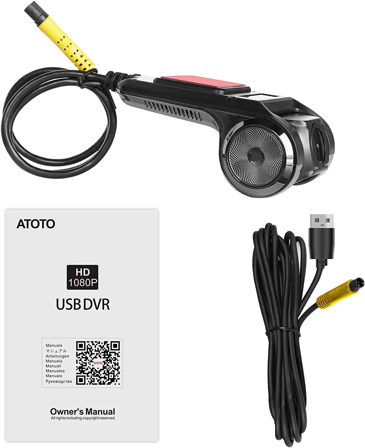 ATOTO On-Dash Camera 1080P USB DVR - Recording Video Camera