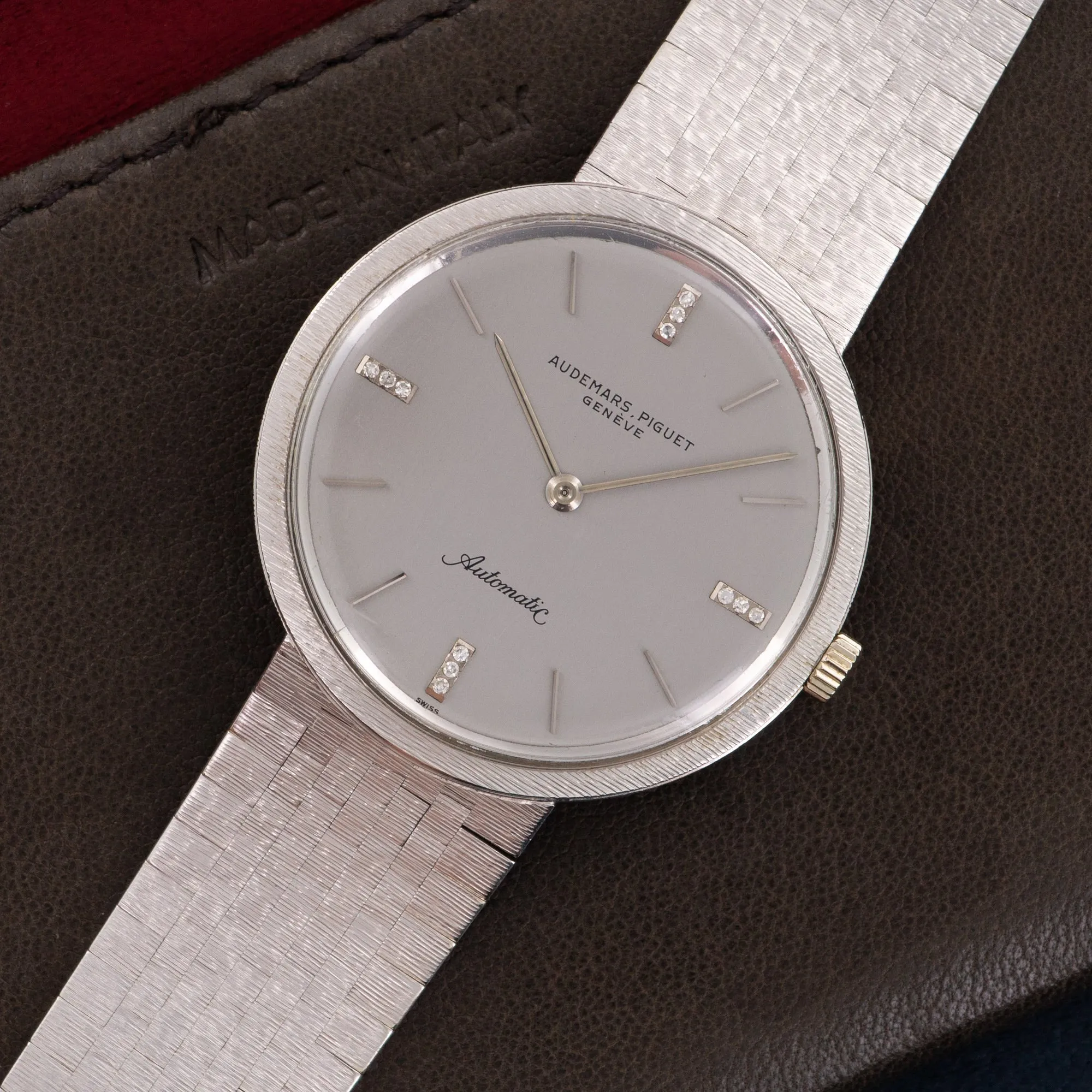 Audemars Piguet White Gold Automatic Diamond Watch