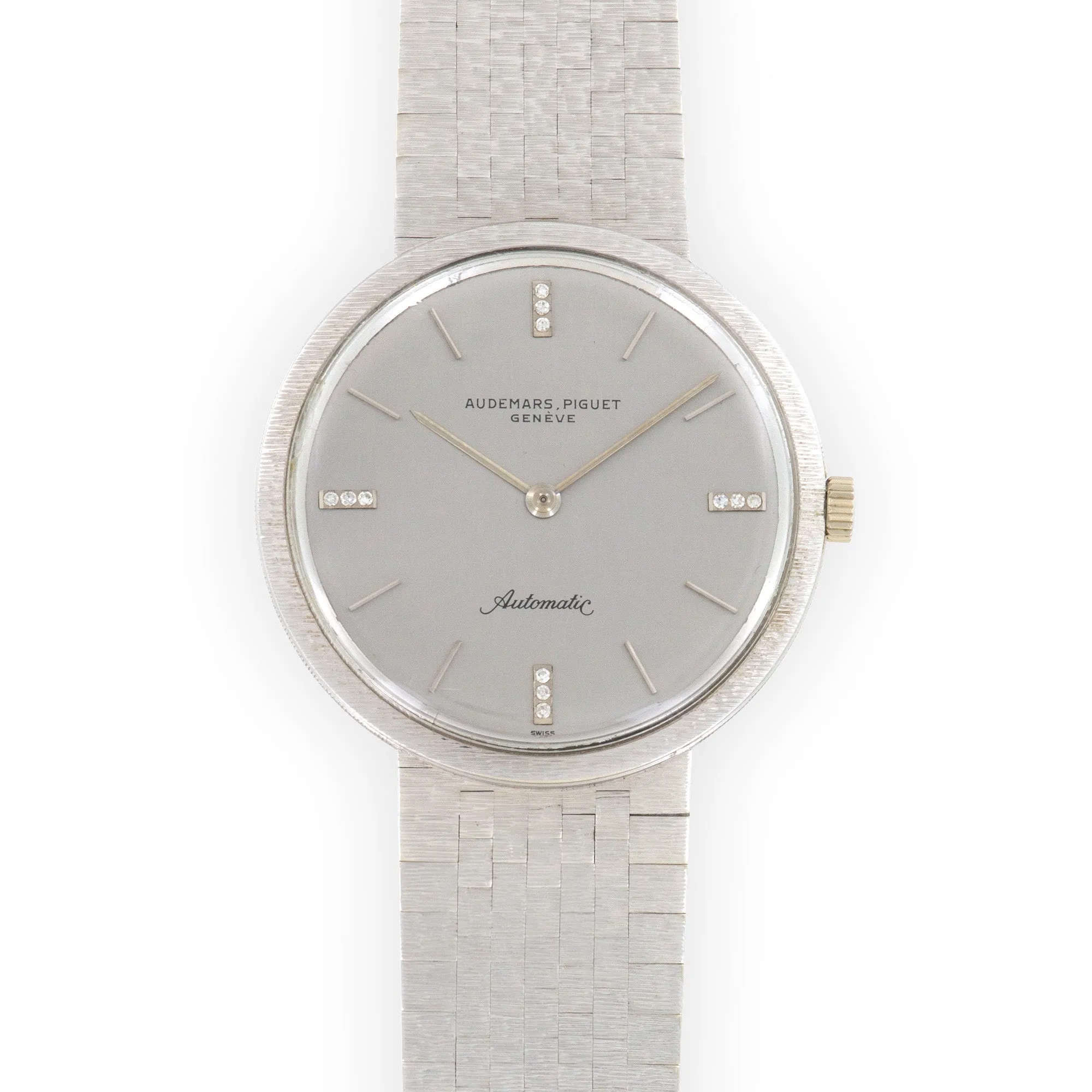 Audemars Piguet White Gold Automatic Diamond Watch