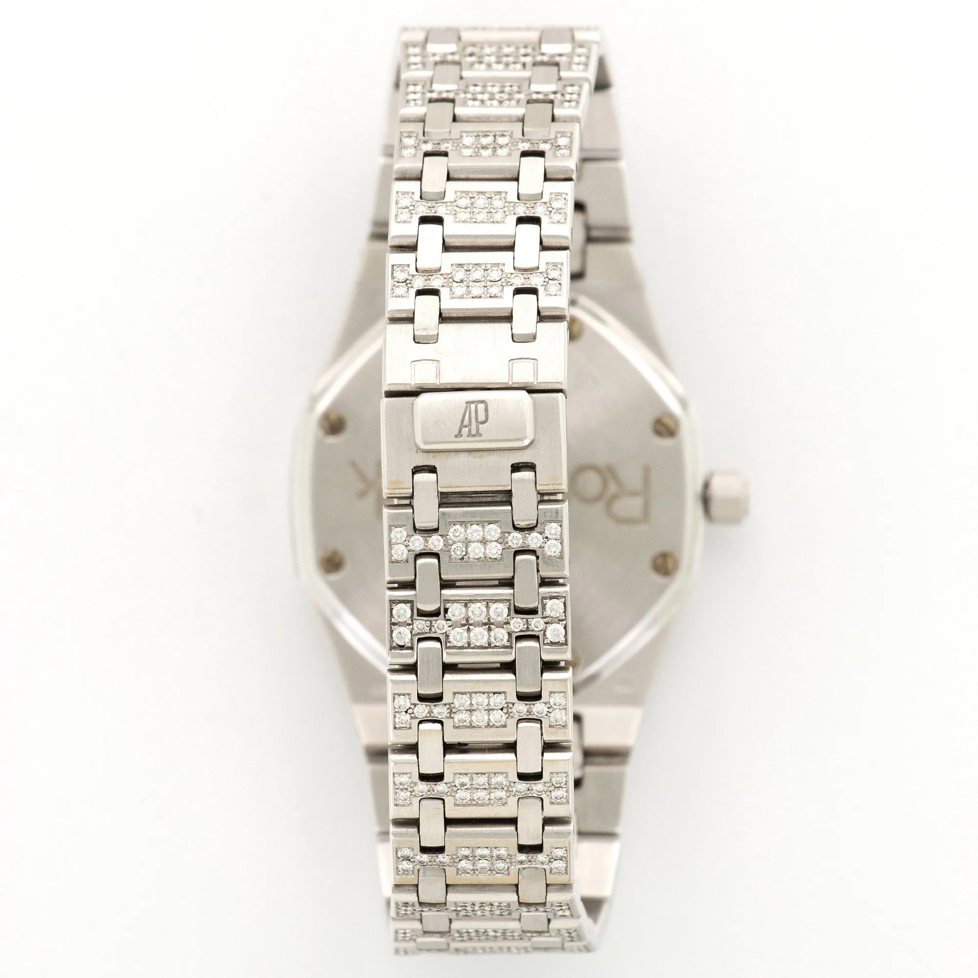 Audemars Piguet White Gold Royal Oak Diamond & Emerald Watch