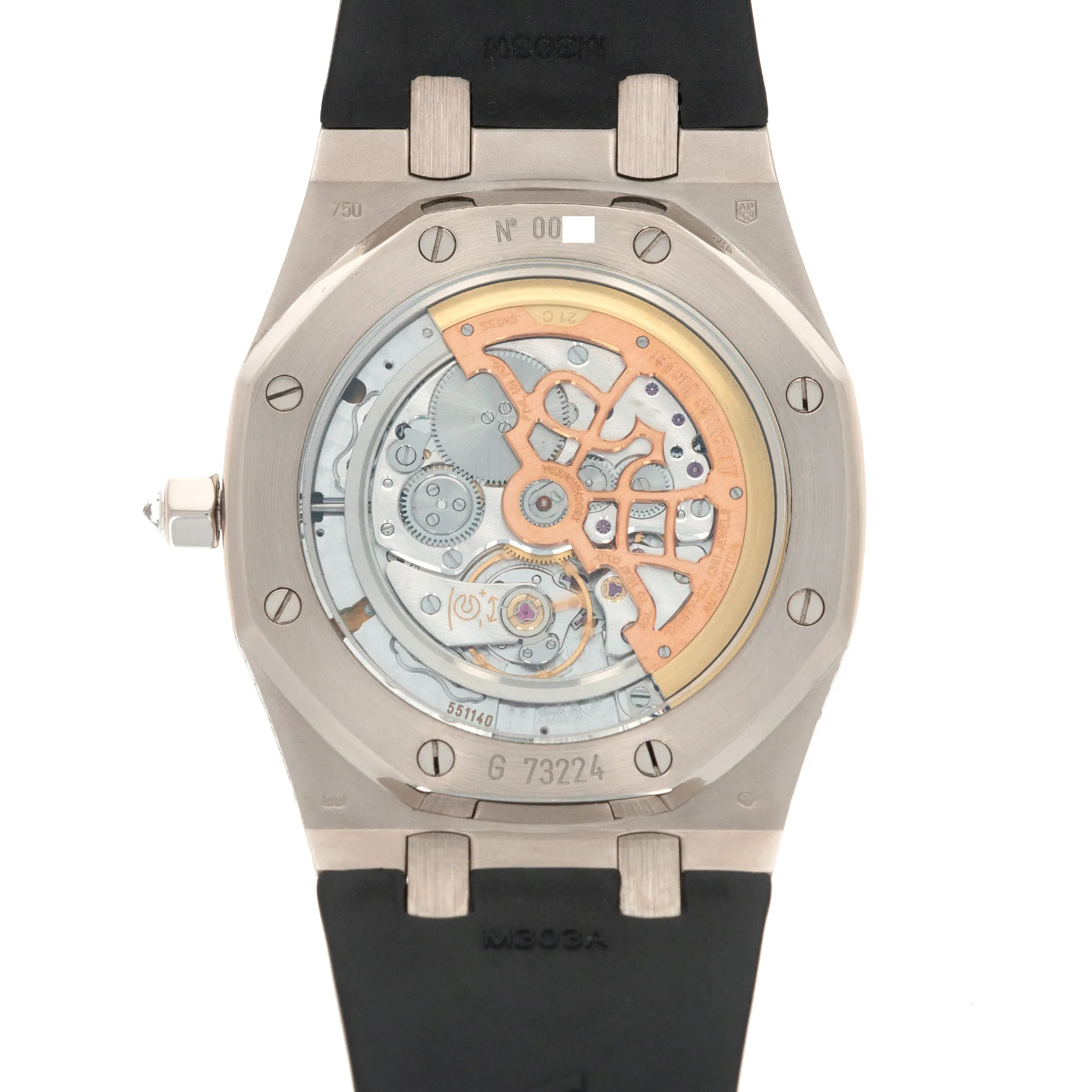 Audemars Piguet White Gold Royal Oak Tuxedo Diamond Watch