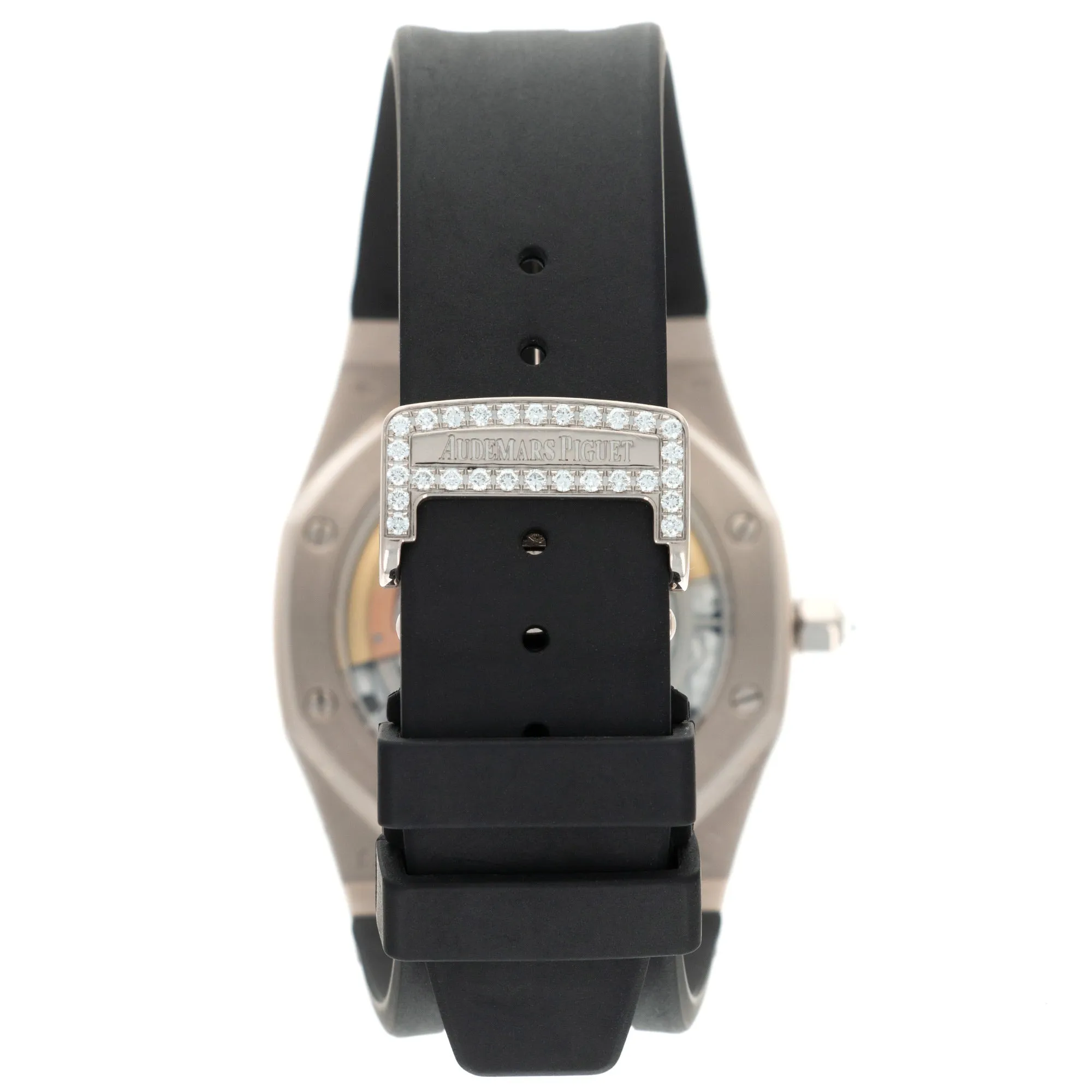 Audemars Piguet White Gold Royal Oak Tuxedo Diamond Watch