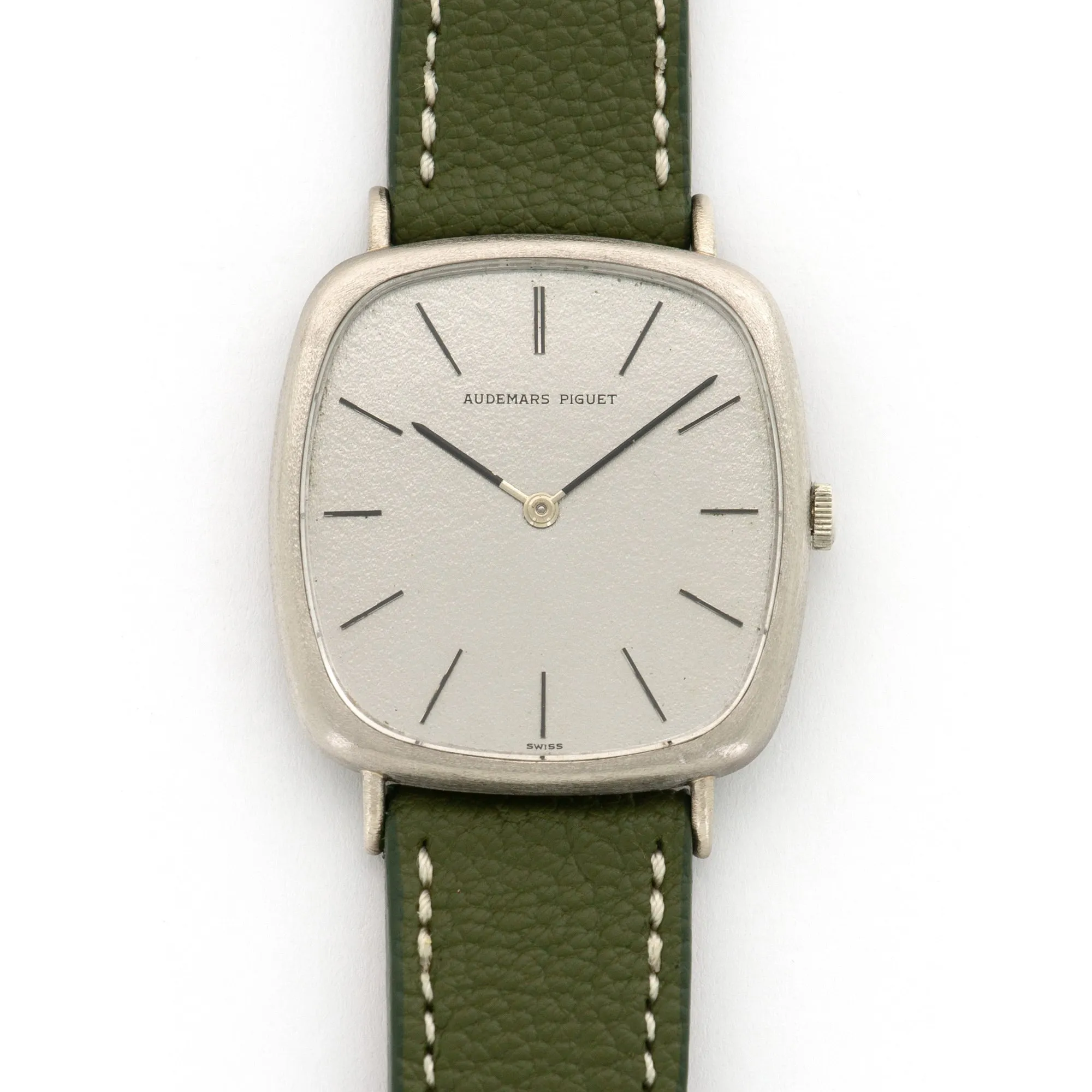 Audemars Piguet White Gold Strap Watch