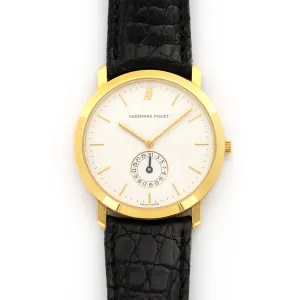 Audemars Piguet Yellow Gold Calendar Strap Watch
