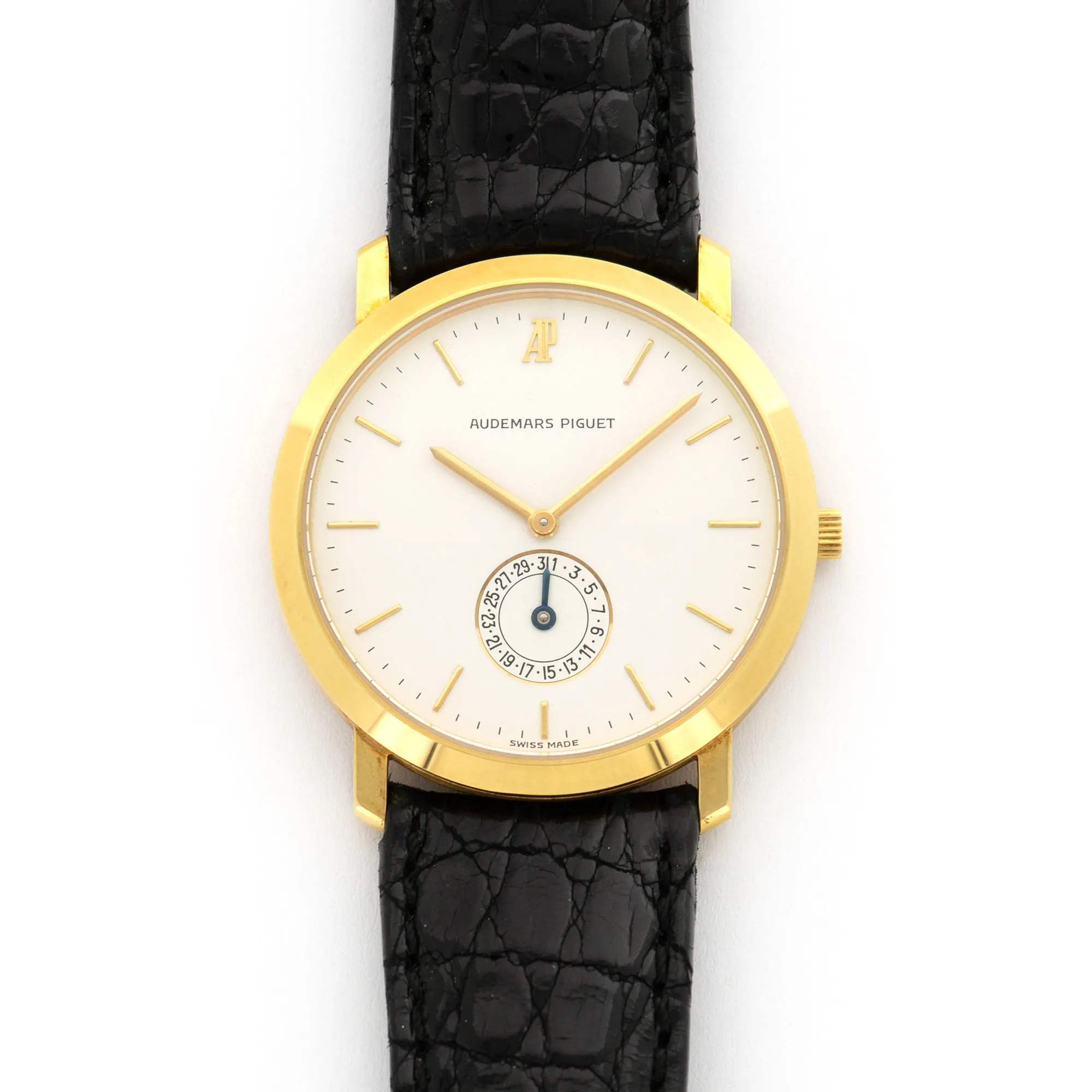 Audemars Piguet Yellow Gold Calendar Strap Watch