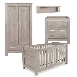 Baby Style Bordeaux 4pc Furniture Set - Ash inc Dream Spring Mattress