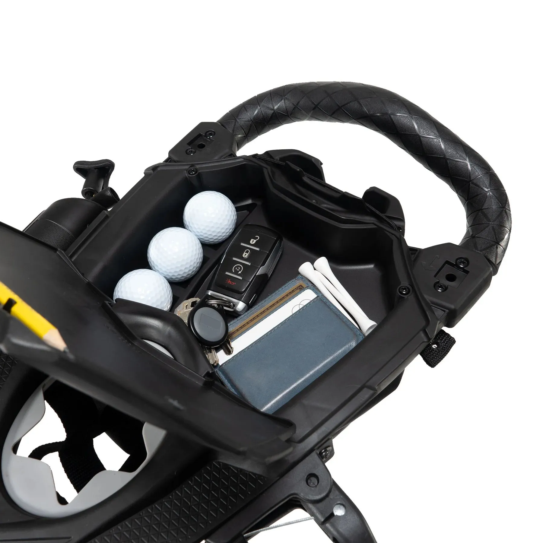 BagBoy Nitron Auto-Open Golf Push Cart Battleship Silver/Black