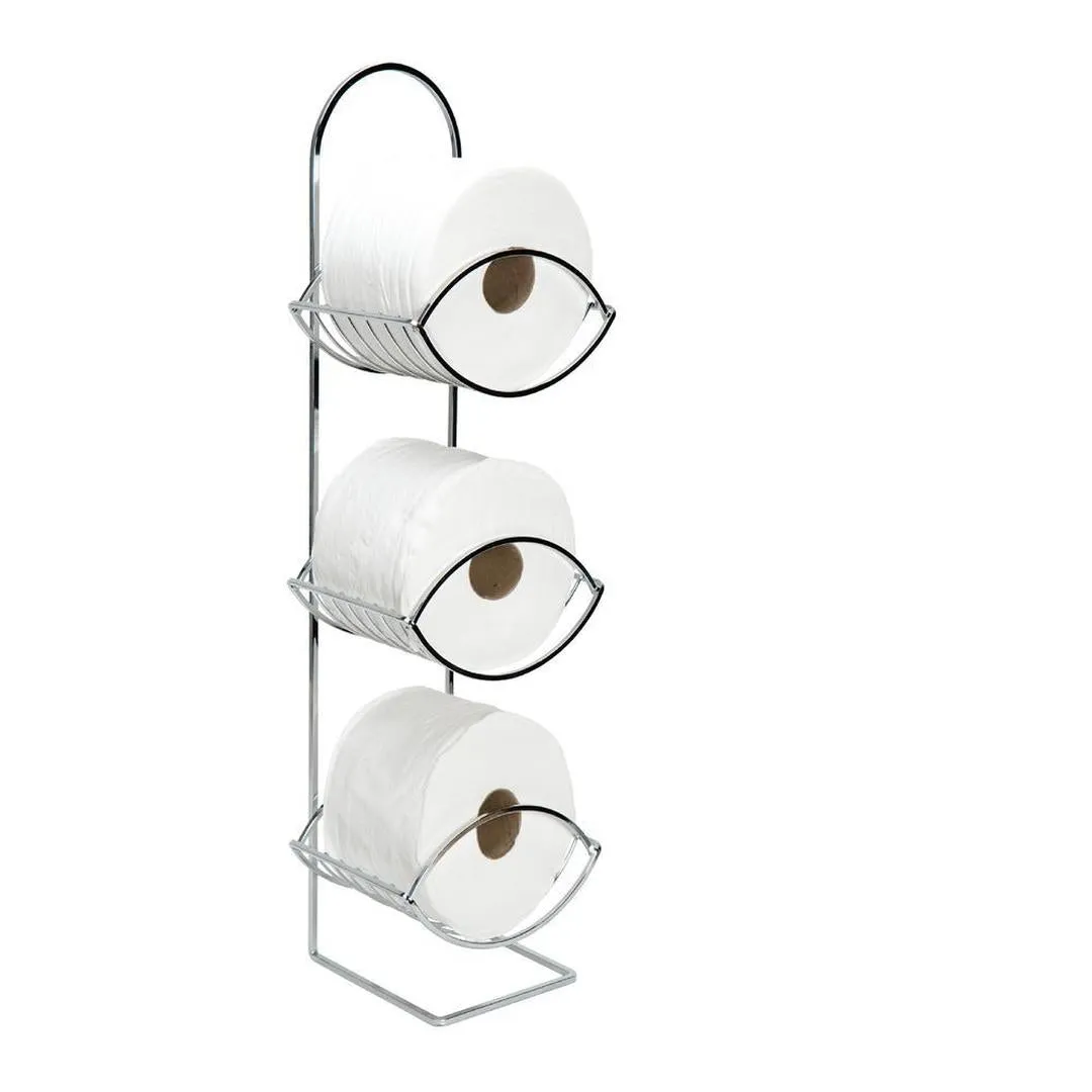 Bath Bliss Park Avenue Freestanding Toilet Paper Reserve in Chrome