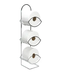Bath Bliss Park Avenue Freestanding Toilet Paper Reserve in Chrome