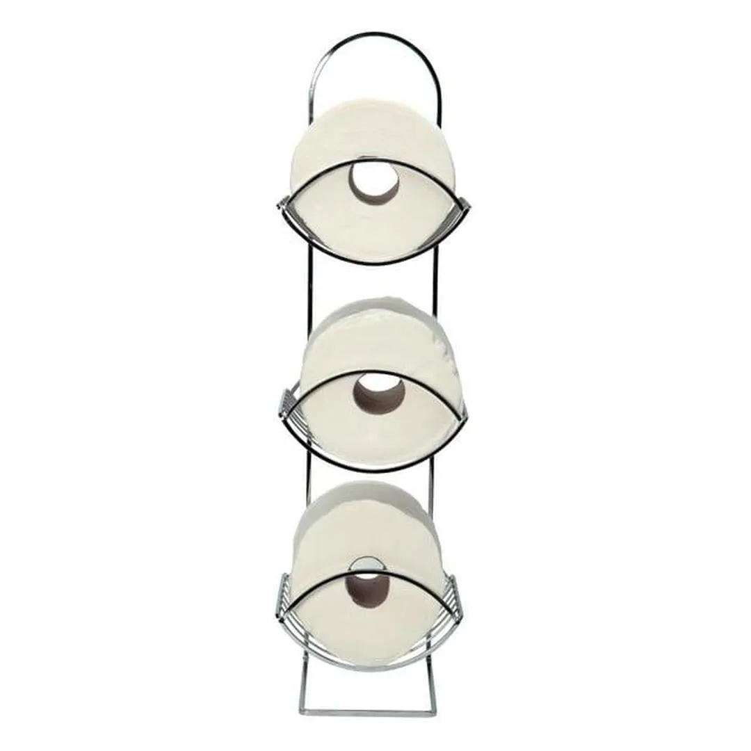 Bath Bliss Park Avenue Freestanding Toilet Paper Reserve in Chrome