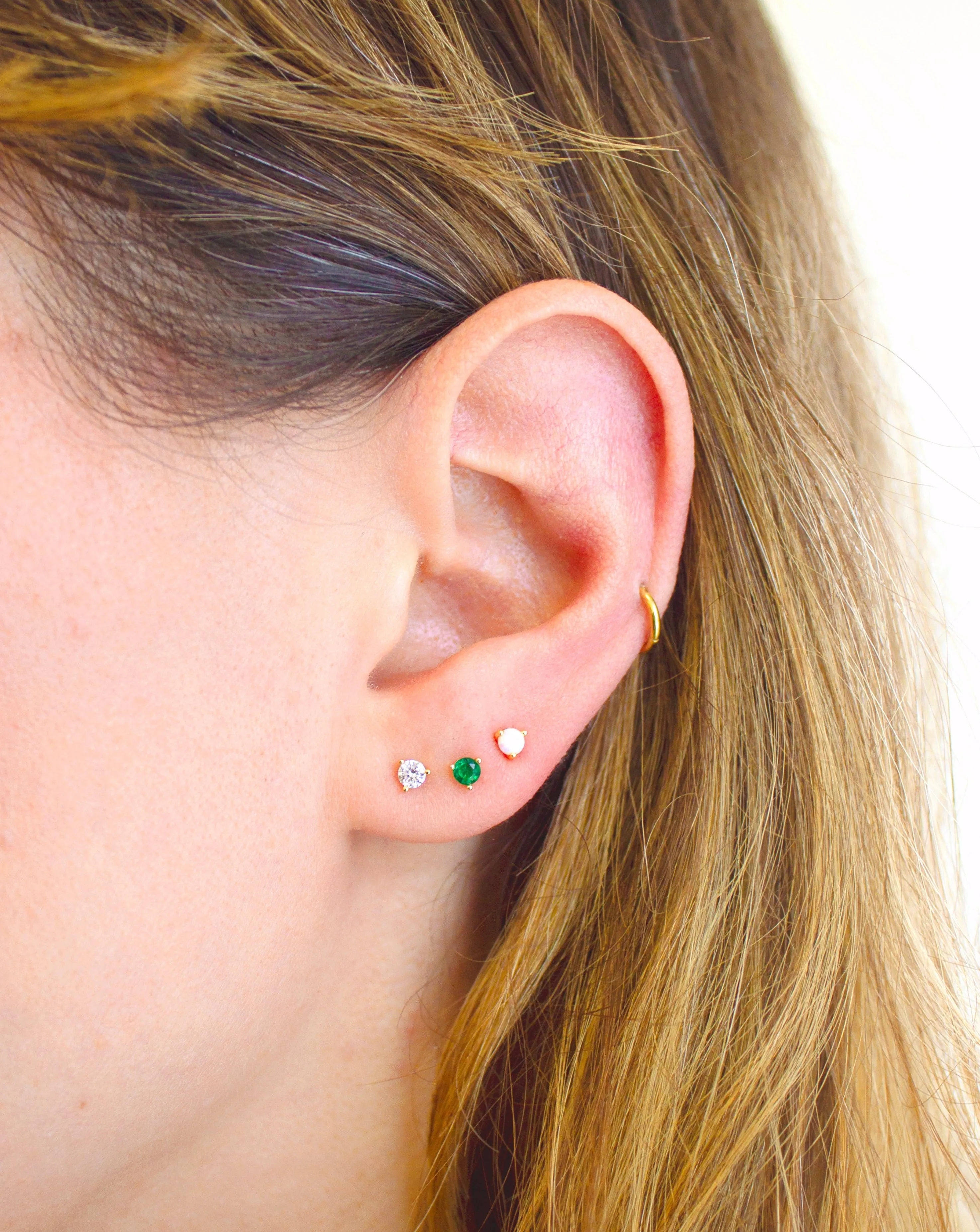 Birthstone Stud Earrings