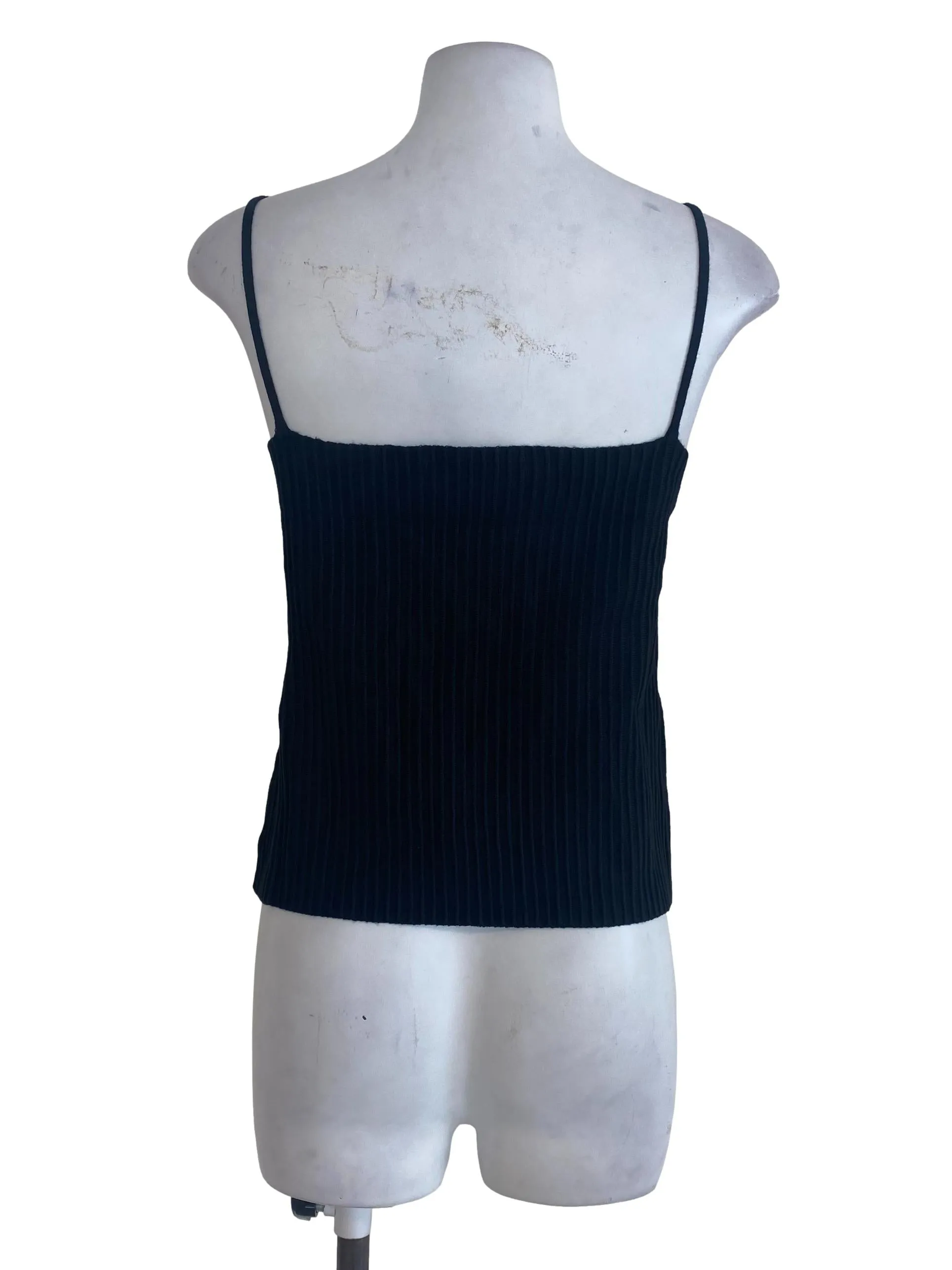 Black Knitted Sleeveless Top LB