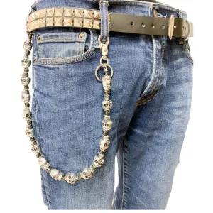 black leather belt w/ 2 rows of silver pyramid studs