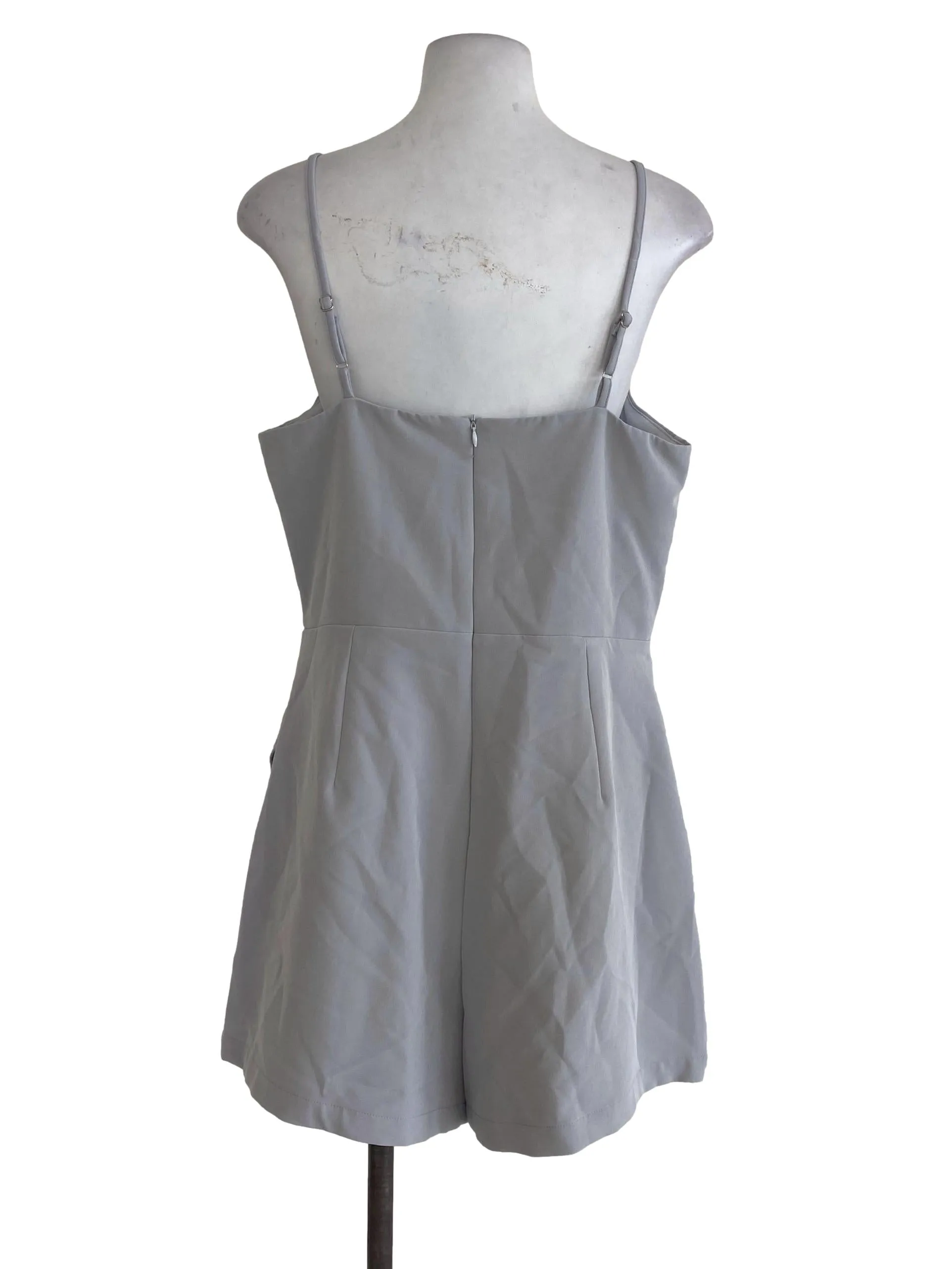 Blue Plain Romper
