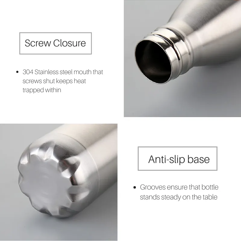 Bowling Pin Stainless Steel Insulated Bottle