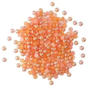Buttons Galore & More - Shaker Embellishments - Half Pearlz - Peach / HPZ110