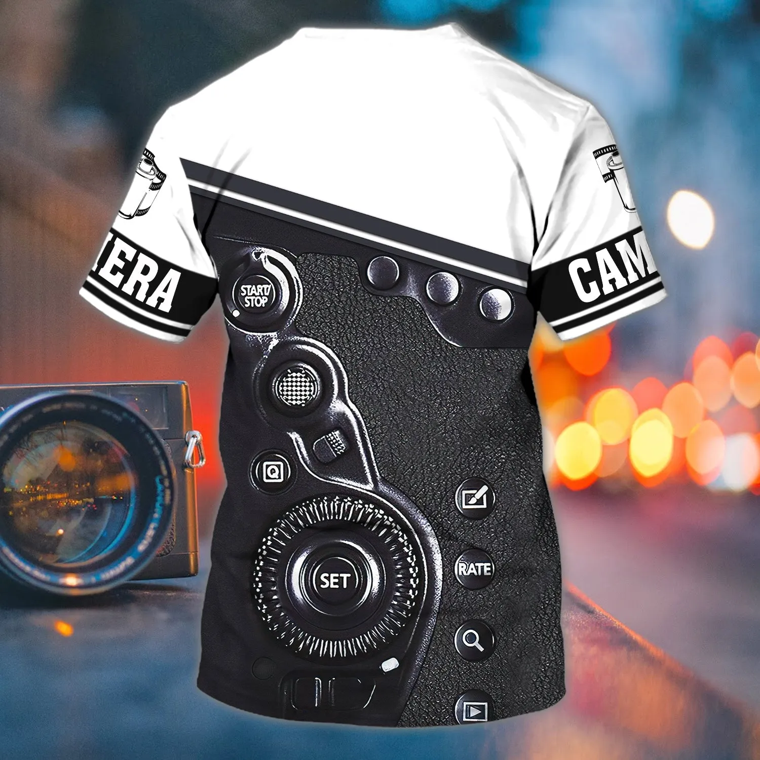 Camera 11 - Personalized Name 3D Tshirt