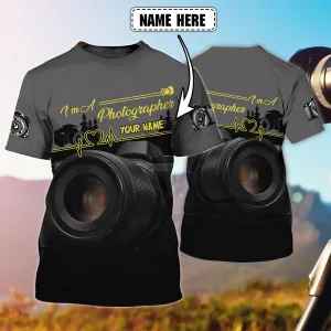 Camera 2971 - Personalized Name 3D Tshirt