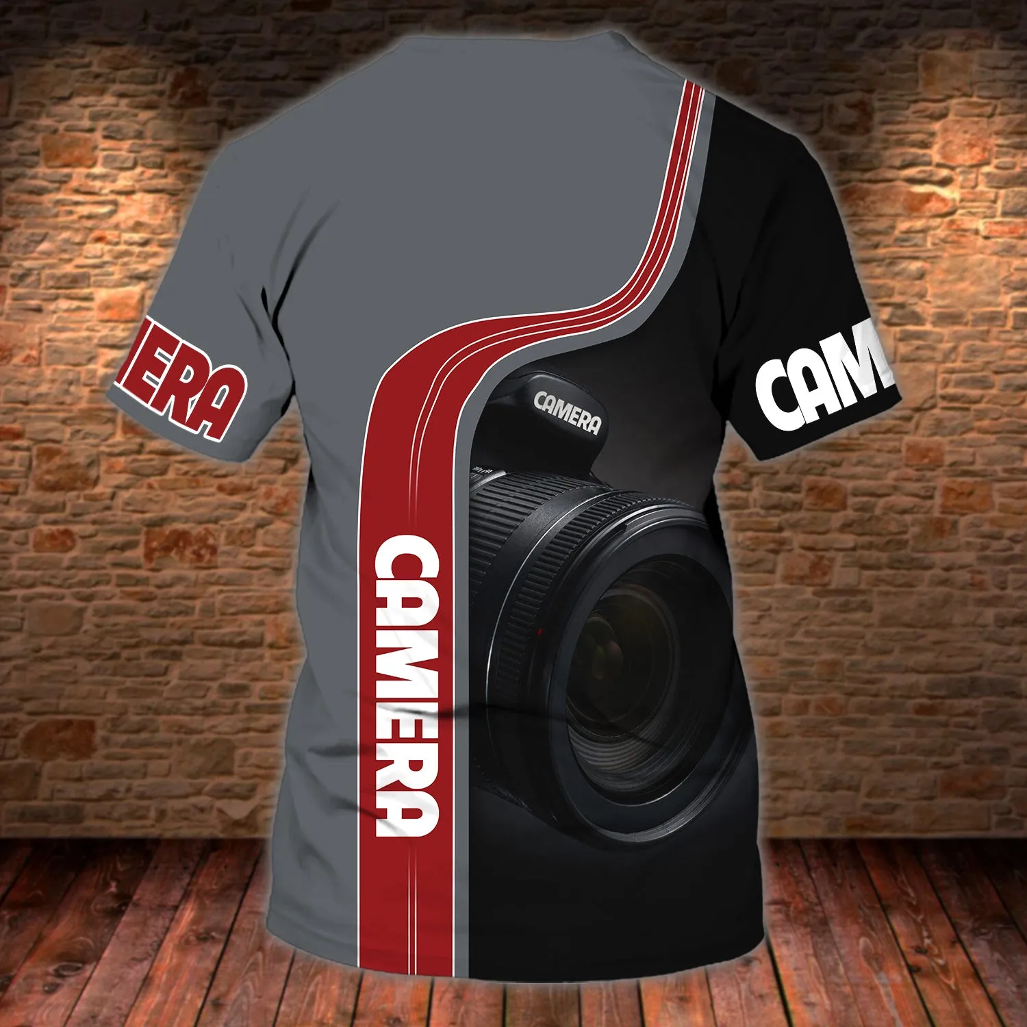Camera - Personalized Name 3D Tshirt - 112