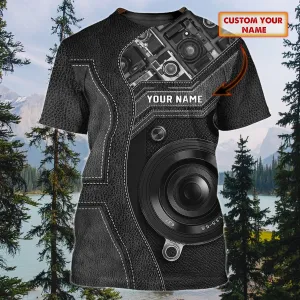Camera - Personalized Name 3D Tshirt 127