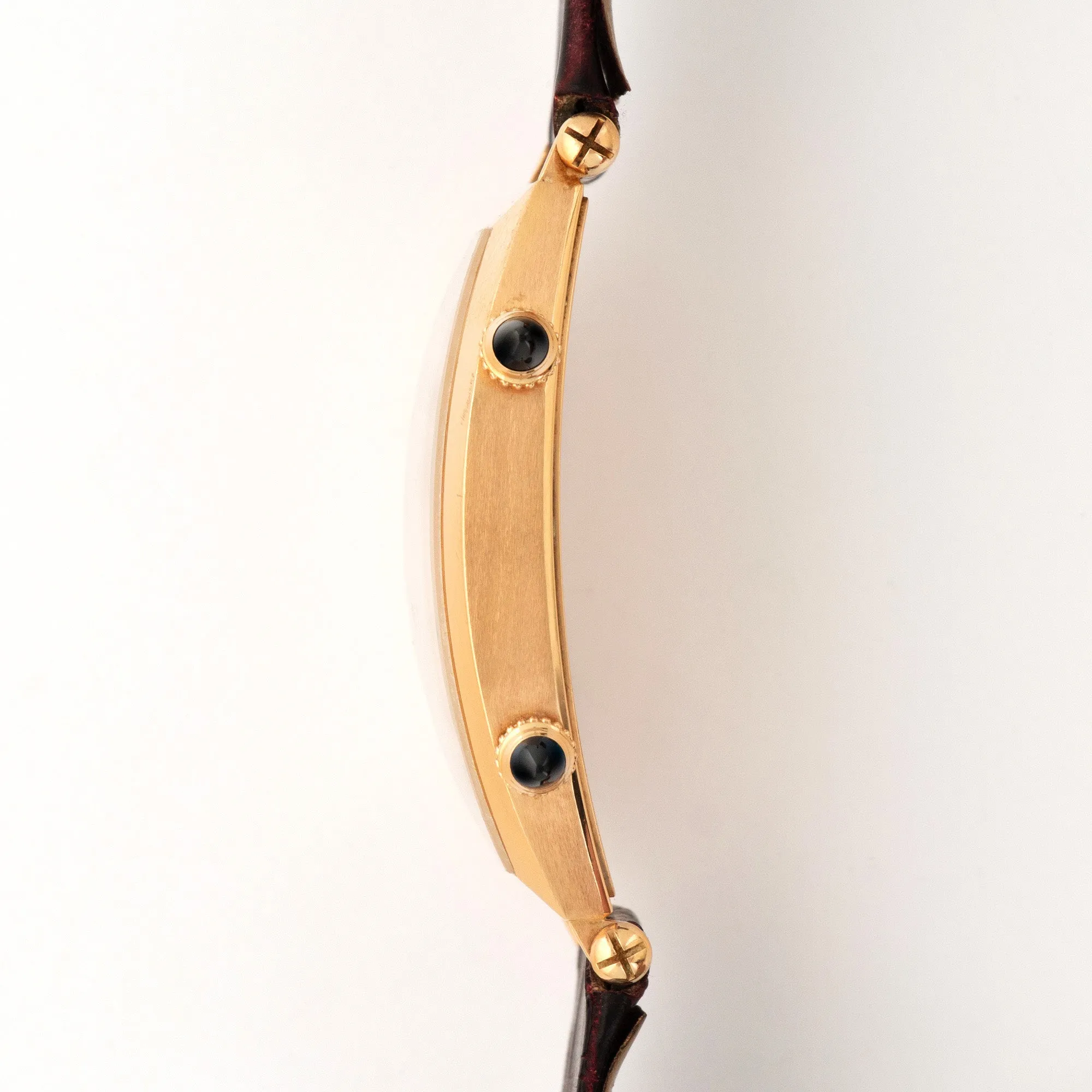 Cartier Rose Gold Tonneau Dual Time Zone Watch