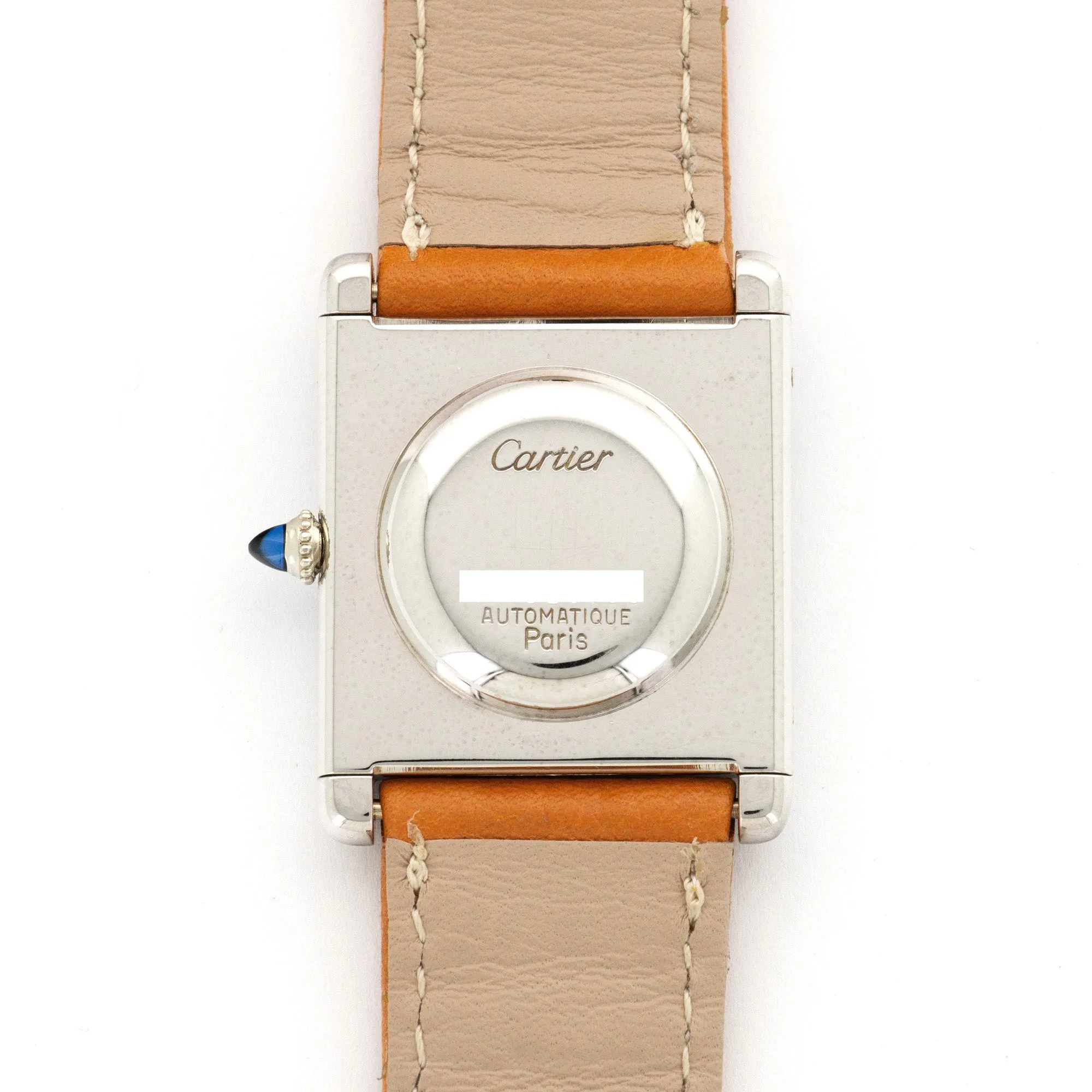 Cartier White Gold Tank XL Automatique Watch