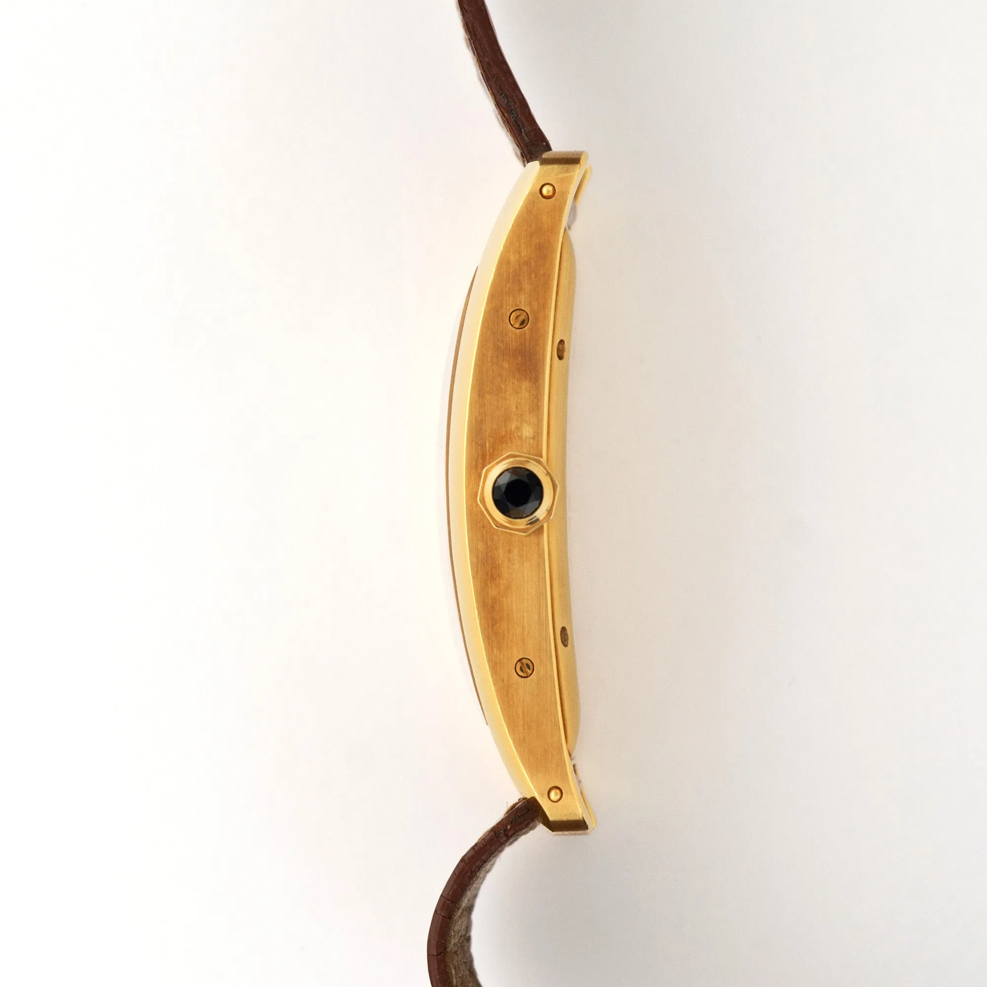 Cartier Yellow Gold Tank Americaine Automatic Strap Watch