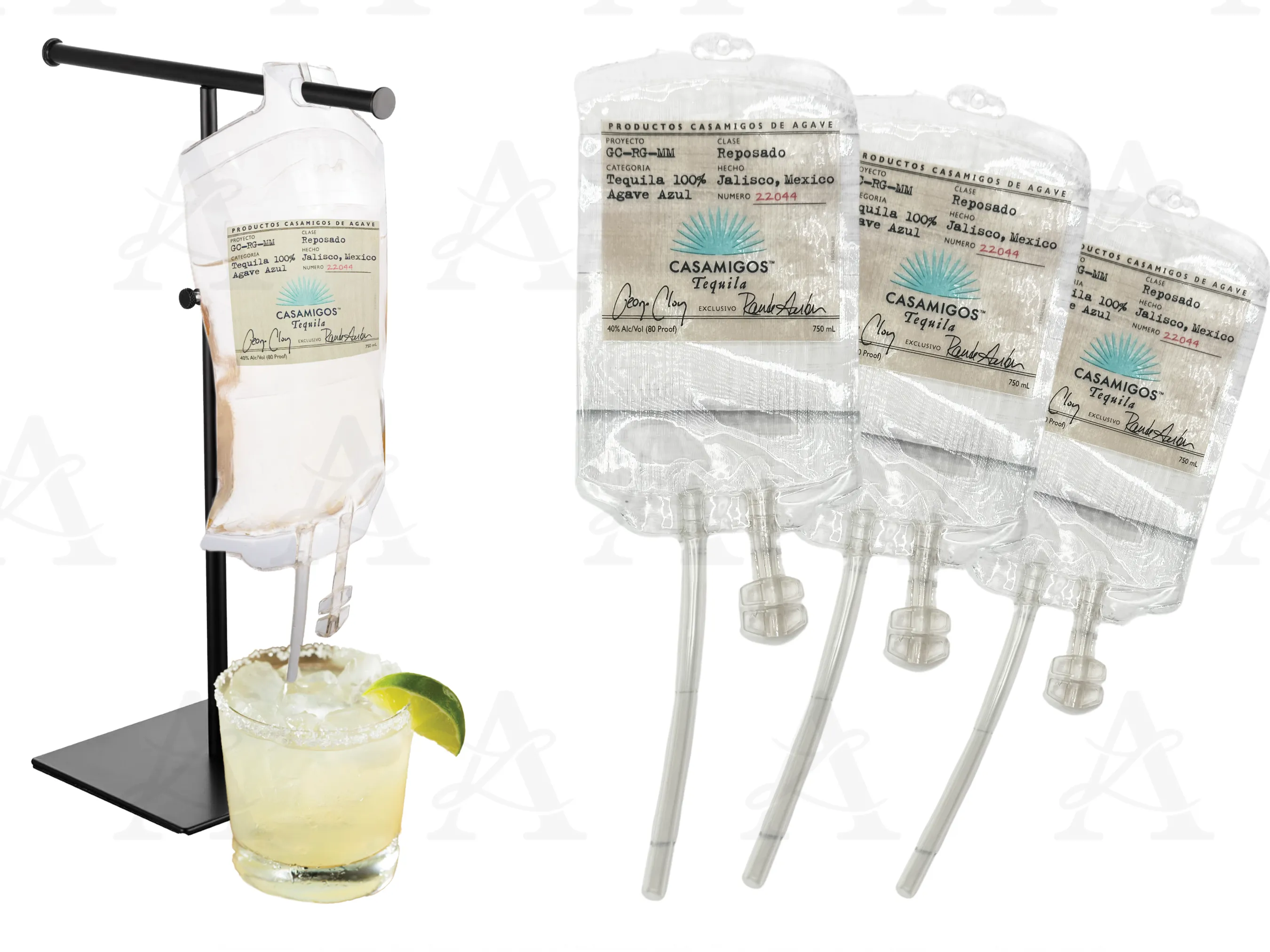 Casamigos I.V. Drip Therapy Drink Pouch, Tequila Drink Pouch, IV Drip Drink Bag, Cocktail IV, Tequila Glasses