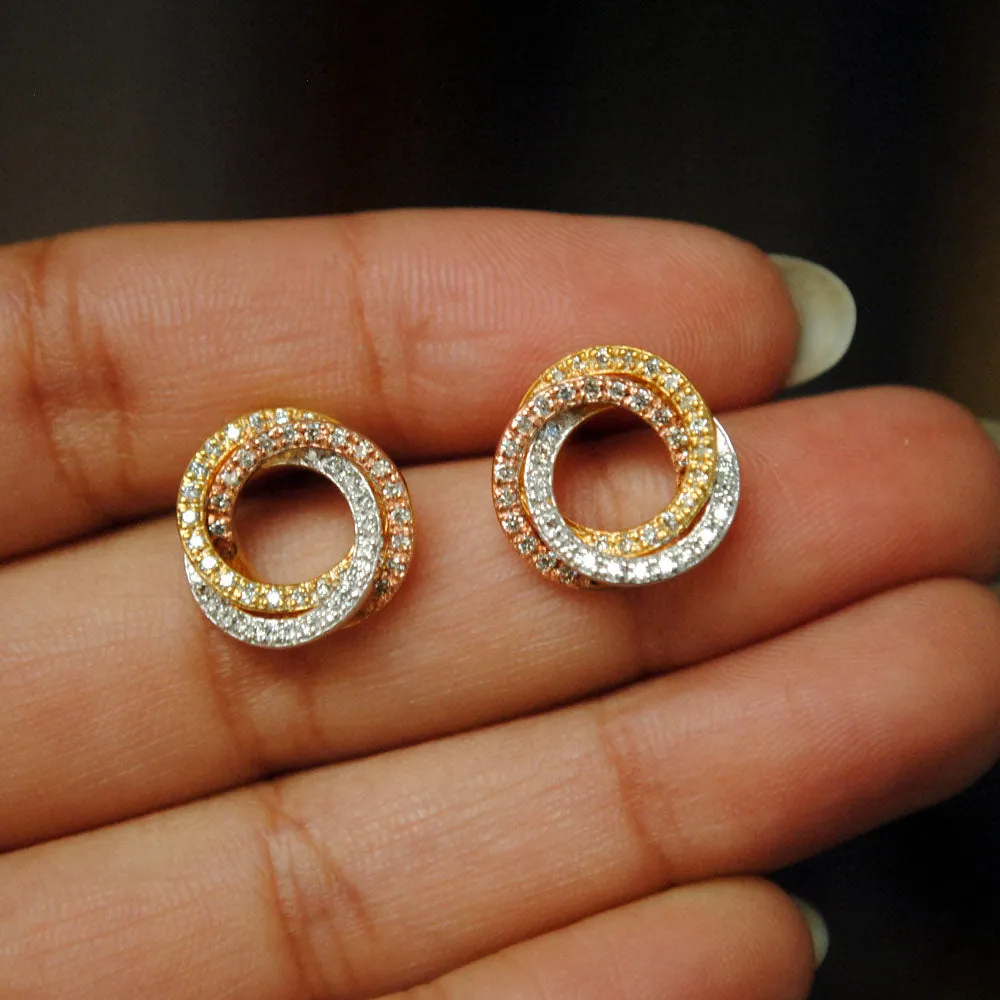 Celtic Circle Pendant Set, 14k Gold