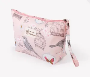 Chelsea Rose Print Makeup Bag(blue)
